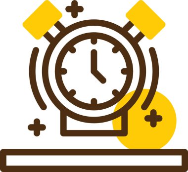 Saat simgesi vektör illüstrasyonu