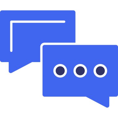 Sohbet simgesi vektör illüstrasyonu