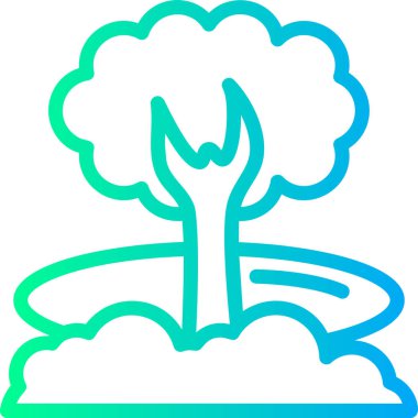 Ağaç. Web simgesi basit illüstrasyon