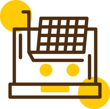 çikolata simge vektör çizim