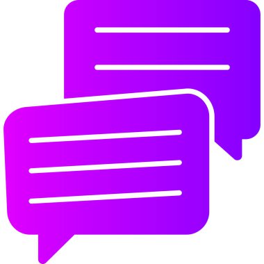 ileti baloncuğu sohbet simgesi ana hat biçiminde