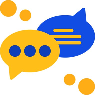 Konuş. Web simgesi basit illüstrasyon