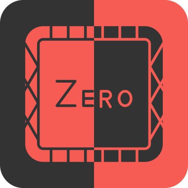 sıfır atık simgesi. Web ve mobil için vektör çizimi. beyaz arkaplan