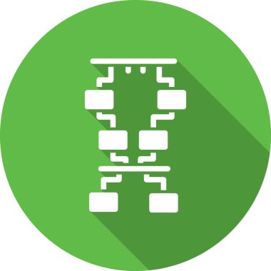 Modern b 'nin vektör illüstrasyonu fabrikanın ikonundan yoksun