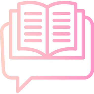 kitap simgesi, vektör illüstrasyonu