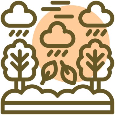 Bulut. Web simgesi basit illüstrasyon