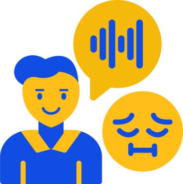 duygusal yüz ikonu. vektör illüstrasyonu