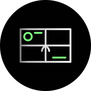 Gıda modern simgesinin vektör çizimi