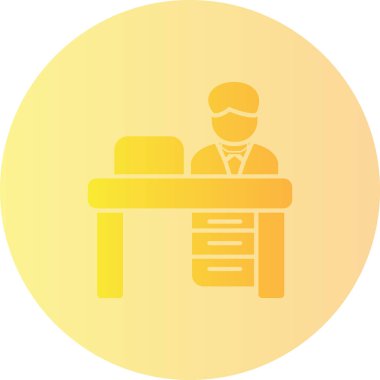 Bir kişi simgesinin vektör illüstrasyonu