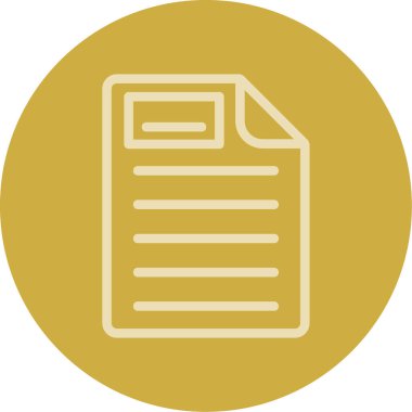 Belge modern simgesinin vektör illüstrasyonu