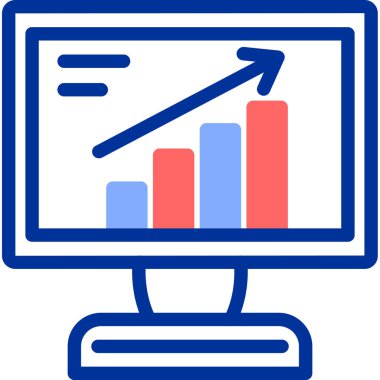 Bilgisayar. Web simgesi basit illüstrasyon