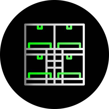 Web simgesi. Binanın vektör çizimi