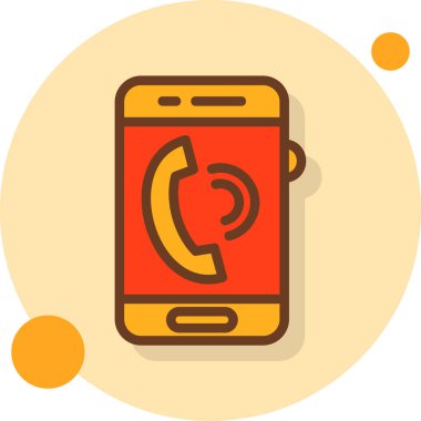 - Telefon. Web simgesi basit illüstrasyon