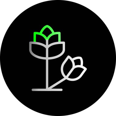 Eşsiz Yaprak Vektörü Kabartma Simgesi