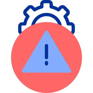 Düz biçimli alarm hata uyarı simgesi