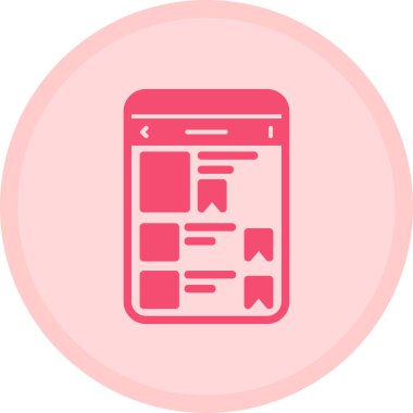 Cep telefonu simgesi, vektör illüstrasyonu