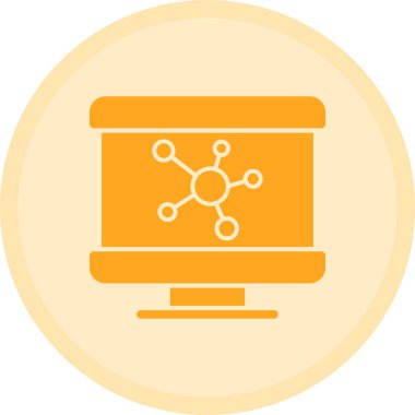 Veri analizi. Web simgesi basit illüstrasyon