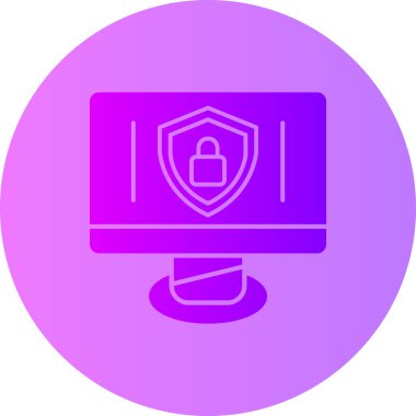 Bilgisayar. Web simgesi basit illüstrasyon