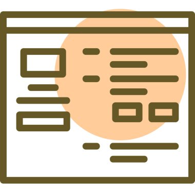 Modern tasarım ve sayfa simgesinin vektör çizimi