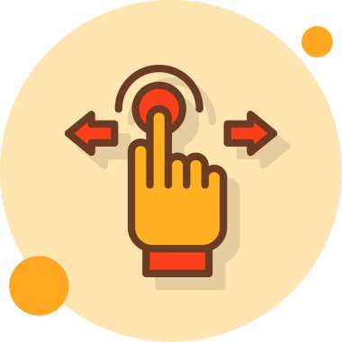 el ile tıklama simgesi ile ana hatlar biçiminde