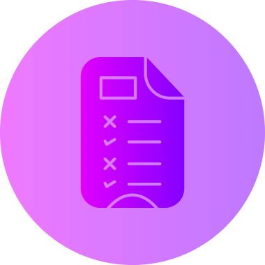 belge simgesi vektör illüstrasyonu