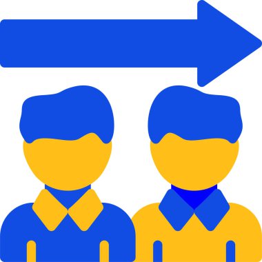 İnsan simgesinin vektör illüstrasyonu