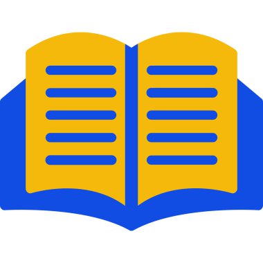 Kitap. Web simgesi basit illüstrasyon