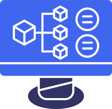 şebeke. Web simgesi basit illüstrasyon