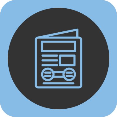 Kitap simgesi soyut arkaplanda izole edildi