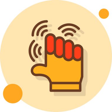 parmak parmak simgesi - taslak biçimi