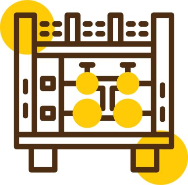 Abaküs. Web simgesi basit illüstrasyon