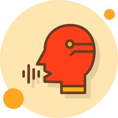 Kafa. Web simgesi vektör illüstrasyonu