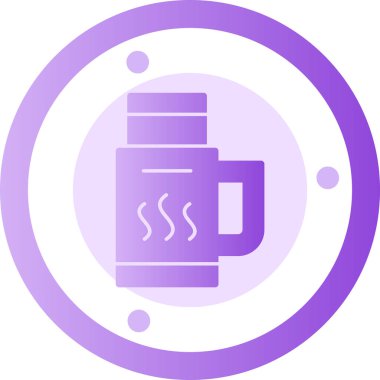 Çay. Web simgesi vektör illüstrasyonu