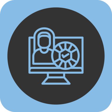 İş simgesinin vektör illüstrasyonu