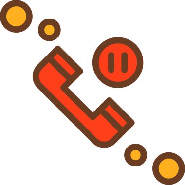 Telefon ikonu. vektör illüstrasyonu