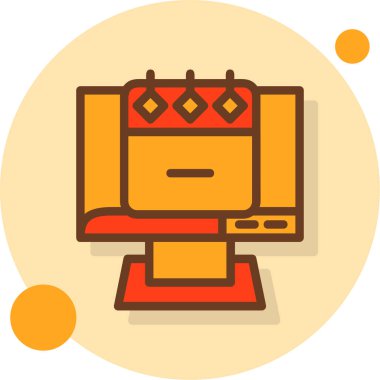 Modern simgenin vektör illüstrasyonu