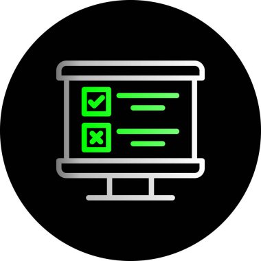 işaret simgesini işaretle, vektör illüstrasyonu