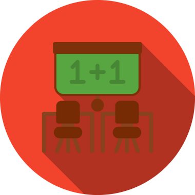 Masa. Web simgesi basit illüstrasyon