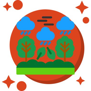 Gökyüzünün arka planının vektör illüstrasyonu