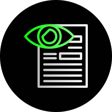 Göz simgesi vektör illüstrasyonu