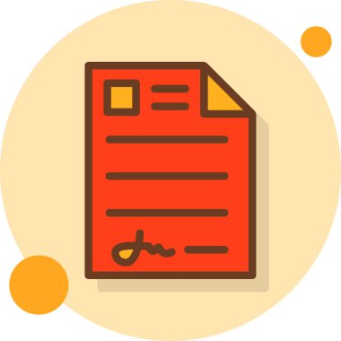 Vektör belgesi Simge illüstrasyonu