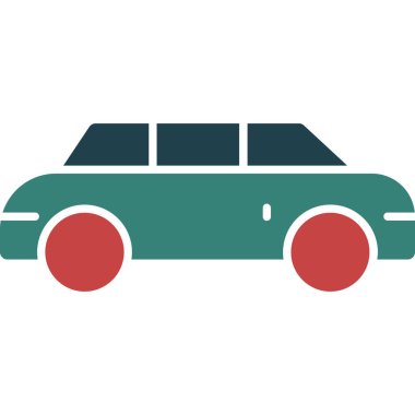 araba vektör simgesi düz illüstrasyon