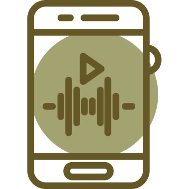 Vektör çizim tasarım Smartphone simgesinin