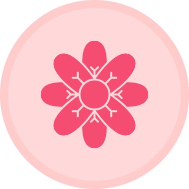 Çiçek. Web simgesi basit illüstrasyon