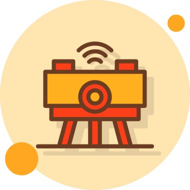 kamera simgesi vektör illüstrasyonu