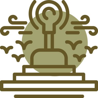 Robot simgesinin vektör illüstrasyonu