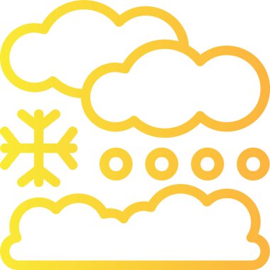 hava durumu kar simgesi vektör illüstrasyonu