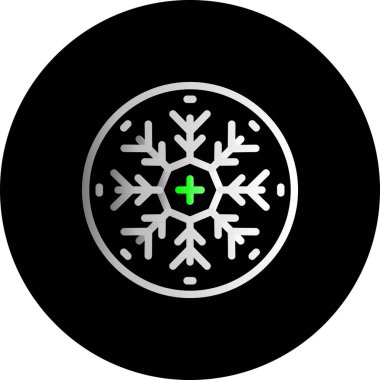 Eşsiz kar tanesi vektör simgesi