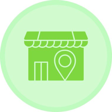 dükkan simgesi vektör illüstrasyonu