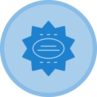 Rozet simge vektör çizim